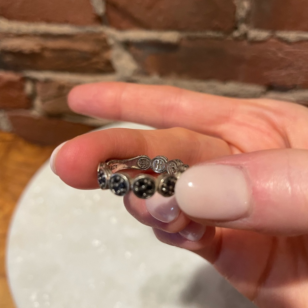 John Hardy Silver and Black Ring - Picture 3 of 6
